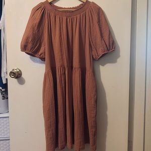 Nude Pink Dress with Pockets!